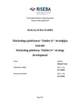 Дипломная 'Mārketinga platformas “Dalder.lv” stratēģijas izstrāde', 1.