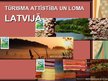 Презентация 'Tūrisma attīstība un loma Latvijā', 1.