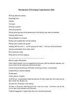 Конспект 'Development of listening comprehension skills', 1.