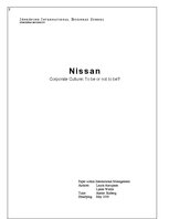 Реферат 'Nissan: to Be or not to Be?', 1.