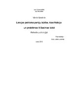 Реферат 'Latvijas politisko partiju būtība, klasifikācija un problēmas 9.Saeimas laikā', 1.