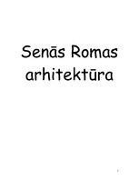 Реферат 'Senās Romas arhitektūra', 1.