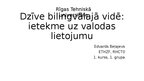 Презентация 'Dzīve bilingvālajā vidē - ietekme uz valodas lietojumu', 1.