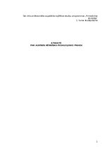 Отчёт по практике 'Atskaite par agrīnās bērnības pedagoģisko praksi', 1.