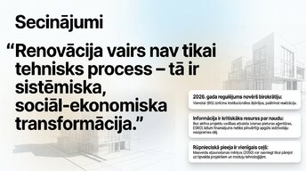 Презентация 'Sistēmiskā transformācija: 2026. gada renovācijas standarts', 12.