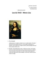 Конспект 'Leonardo da Vinči mākslas darba "Mona Lisa" analīze', 1.