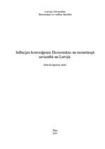 Реферат 'Inflācijas konverģence Ekonomikas un monetārajā savienībā un Latvijā', 6.