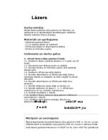 Конспект 'Lāzers', 1.