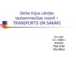 Презентация 'Transports un sakari', 1.