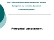 Презентация 'Personnel Assessment', 1.