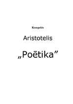 Конспект 'K.Staņislavskis "Ētika", Aristotelis "Poētika"', 3.