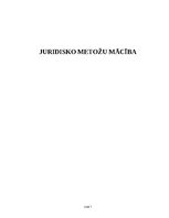 Конспект 'Juridisko metožu mācība', 1.