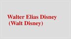 Презентация 'Walter Elias Disney', 1.