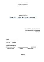 Отчёт по практике 'Prakse SIA "Olympic Casino Latvia"', 1.