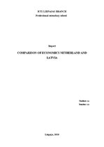 Реферат 'Comparison of Economics Netherland and Latvia', 1.