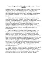 Эссе 'Trīs nozīmīgi notikumi Latvijas mediju vēsturē 20.gs. beigās', 1.