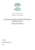 Образец документа 'Būvmateriālu īpašības un ražošanas tehnoloģijas', 1.