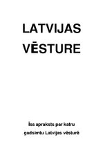 Конспект 'Latvijas vēsture', 1.