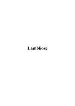 Конспект 'Lamblioze', 1.
