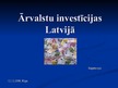 Презентация 'Ārvalstu investīcijas Latvijā', 1.