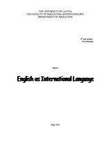 Реферат 'English as International Language', 1.