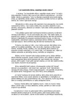 Эссе 'Lai izaudzinātu bērnu, vajadzīgs vesels ciems', 1.