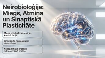 Презентация 'Neirobioloģija: miegs, atmiņa un sinaptiskā plasticitāte', 1.