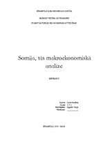 Реферат 'Somija, tās makroekonomiskā analīze', 1.