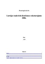 Реферат 'Latvijas taukvielu lietošanas raksturojums 2006.gadā', 1.