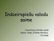 Презентация 'Indoeiropiešu valodu saime', 1.