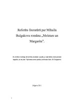 Реферат 'Mihails Bulgakovs "Meistars un Margarita"', 1.