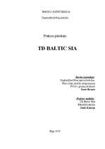 Отчёт по практике 'Prakses atskaite TD Baltic', 1.