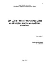 Реферат 'SIA "City Fitness" mārketinga vides un stratēģijas analīze un darbības plānošana', 1.