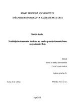 Реферат 'Nodokļu instrumentu ietekme uz saules paneļu izmantošanu mājsaimniecībās', 1.