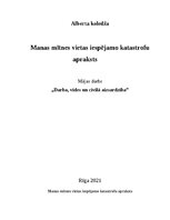 Конспект 'Manas mītnes vietas iespējamo katastrofu apraksts', 1.