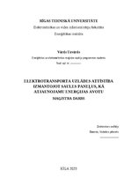 Дипломная 'Elektrotransporta uzlādes attīstība izmantojot saules paneļus, kā atjaunojamu en', 1.