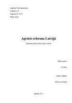 Реферат 'Agrārā reforma Latvijā', 1.