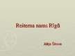 Презентация 'Reiterna nams Rīgā', 1.