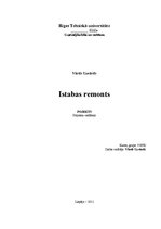 Реферат 'Istabas remonts', 1.