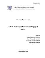 Реферат 'Effects of Piracy on Demand and Supply of Music', 1.