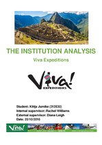 Реферат 'The Institution Analysis - Viva Expeditions', 1.