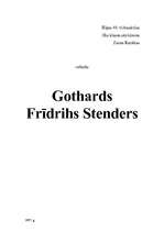 Реферат 'Gothards Frīdrihs Stenders', 1.
