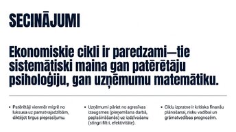 Презентация 'Ekonomiskie cikli un tirgus uzvedība', 13.