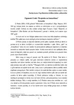 Конспект 'Zigmunds Freids “Dzejnieks un fantazēšana”', 1.