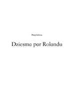 Реферат 'Rolanda dziesma', 1.