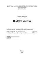 Реферат 'HACCP sistēma (kvalitātes sitēmas)', 1.