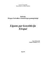 Реферат 'Līgums par konstitūciju Eiropai', 1.