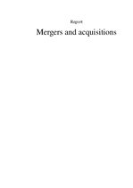 Конспект 'Mergers and Acquisitions', 1.