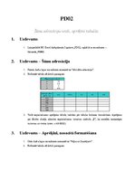 Конспект 'MS Excel. Šūnu adresāciju veidi, aprēķini tabulās.', 1.