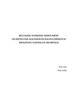 Реферат 'Bioloģiski noārdāmu biopolimēru salīdzinājums ar komerciāliem polimēriem 3D druk', 1.